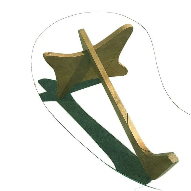 1950s Mid-Century Noguchi Style Biomorphic "Airplane" Coffee Table - 5