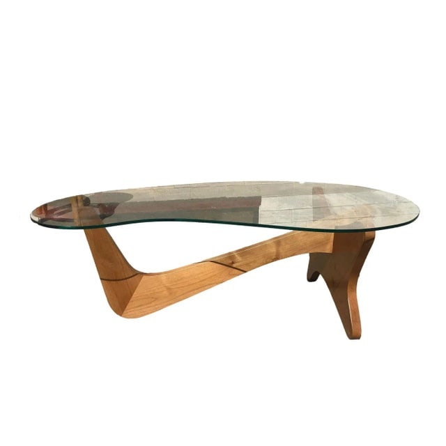 1950s Mid-Century Noguchi Style Biomorphic "Airplane" Coffee Table - 7