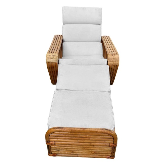 1940s Original Hand Made Rattan by Paul Frankl, His Historic Multi-Strand Square Pretzel Sofa and - 3