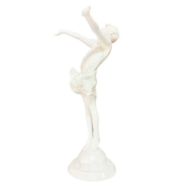 1916 " the Good Fairy" Spelter Metal Nymph Statue by Jessie McCutcheon Raleigh - 5