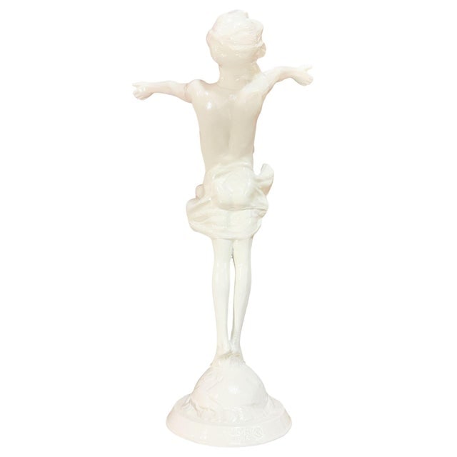 1916 " the Good Fairy" Spelter Metal Nymph Statue by Jessie McCutcheon Raleigh - 6