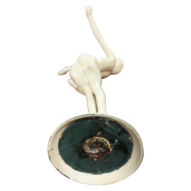 1916 " the Good Fairy" Spelter Metal Nymph Statue by Jessie McCutcheon Raleigh - 9