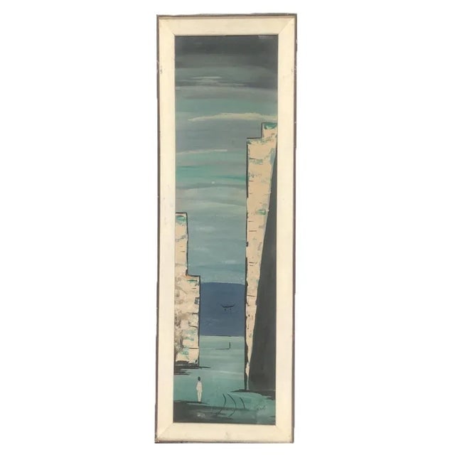 Abstract Landscape Acrylic on Canvas by Carlo of Hollywood, Pair - 2
