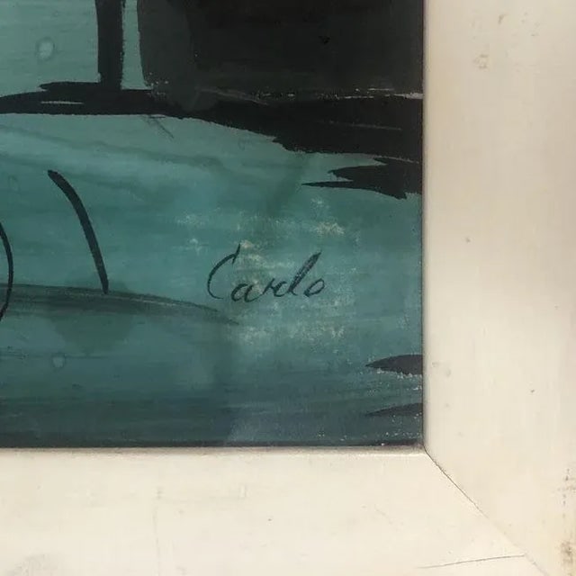 Abstract Landscape Acrylic on Canvas by Carlo of Hollywood, Pair - 4