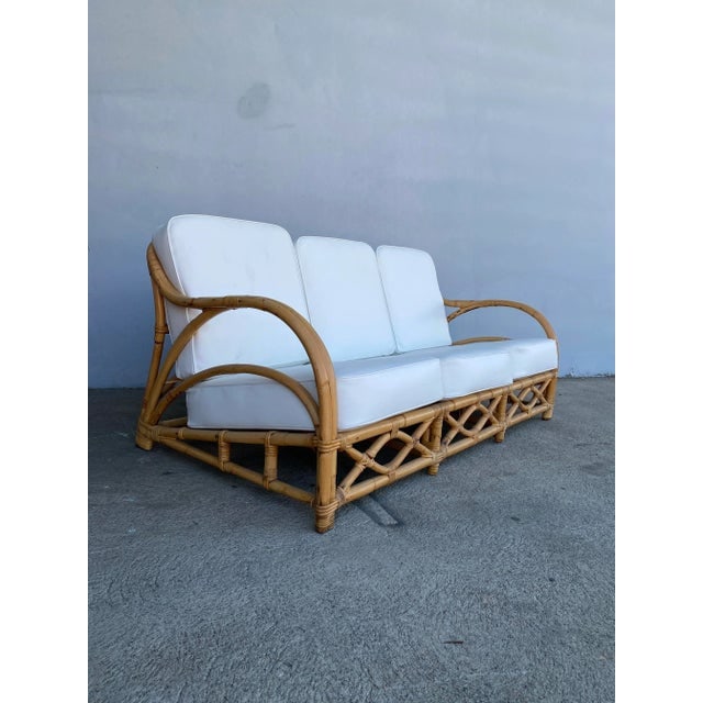 1940s Transition Rattan Sofa and Lounge Chair Seating Set - 2 Pieces - 6