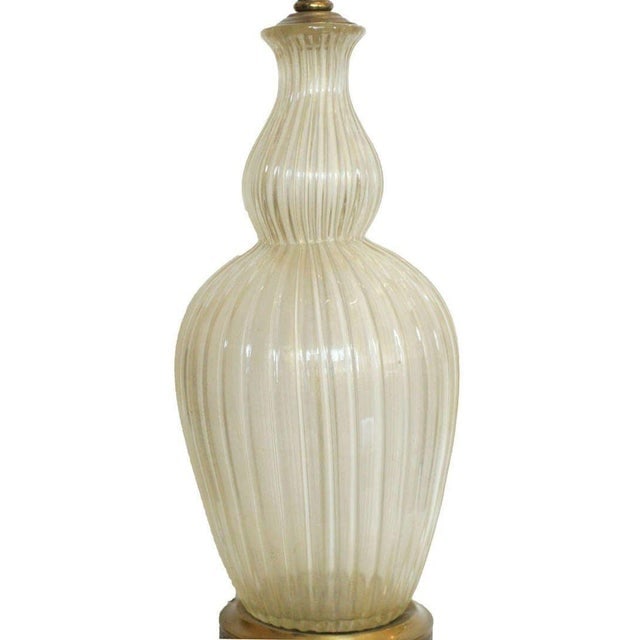 Large 1960s Hand Blown Murano Glass Table Lamp in Barovier Style - 3
