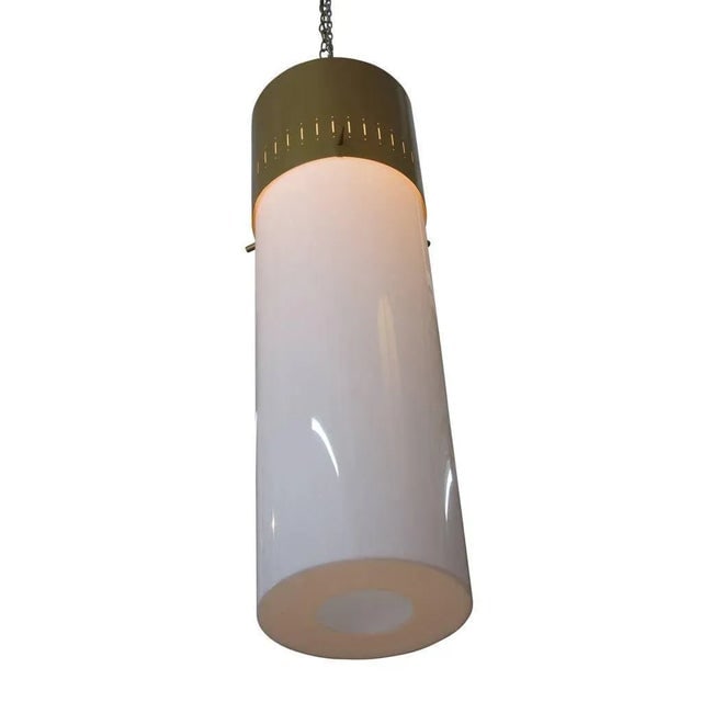 Mid-Century Cylinder Pendant in Gold, Circa 1950 - a Pair - 3