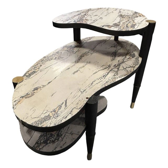 1950s Mid-Century Modern Style Biomorphic Side Table With Formica Top (1 of 8)