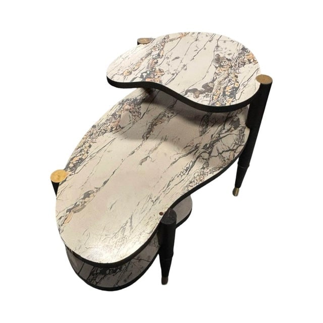 1950s Mid-Century Modern Style Biomorphic Side Table With Formica Top - 6
