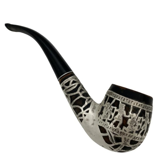 1950s Dunhill Brass and Bloodwood Pipe Holder - 7