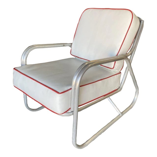 Aluminum Patio/Outdoor Mid-Century Lounge Chair With Speed Arms (1 of 7)