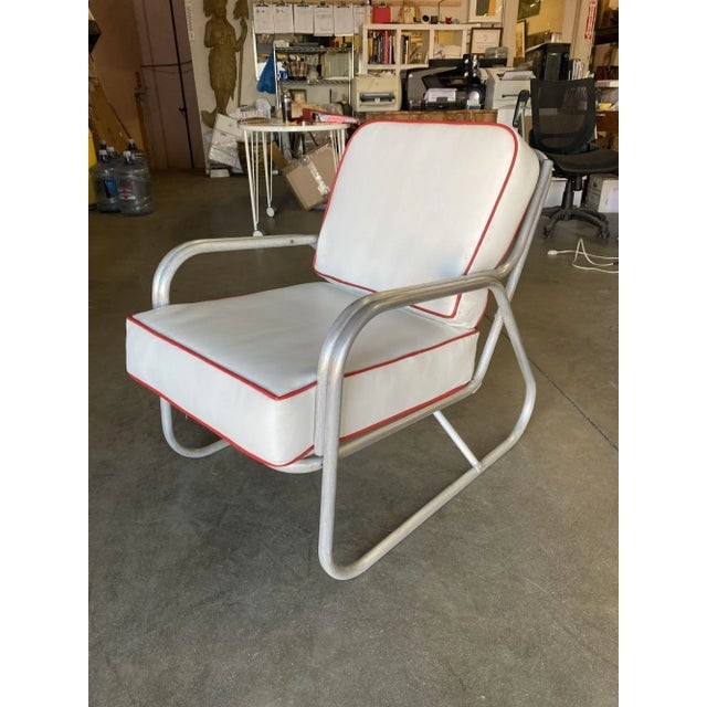 Aluminum Patio/Outdoor Mid-Century Lounge Chair With Speed Arms - 2
