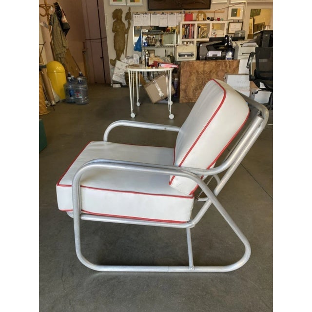 Aluminum Patio/Outdoor Mid-Century Lounge Chair With Speed Arms - 4