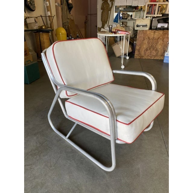 Aluminum Patio/Outdoor Mid-Century Lounge Chair With Speed Arms - 6