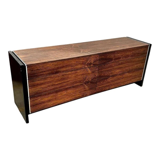 1960s Mid-Century Rosewood & Chrome Dresser by Robert Baron for Glenn of California (1 of 7)