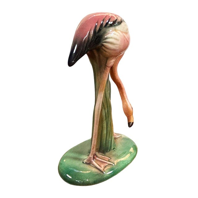 Mid 20th Century "Drinker" Pink Flamingo Ceramic Tabletop Sculpture Will George - 2