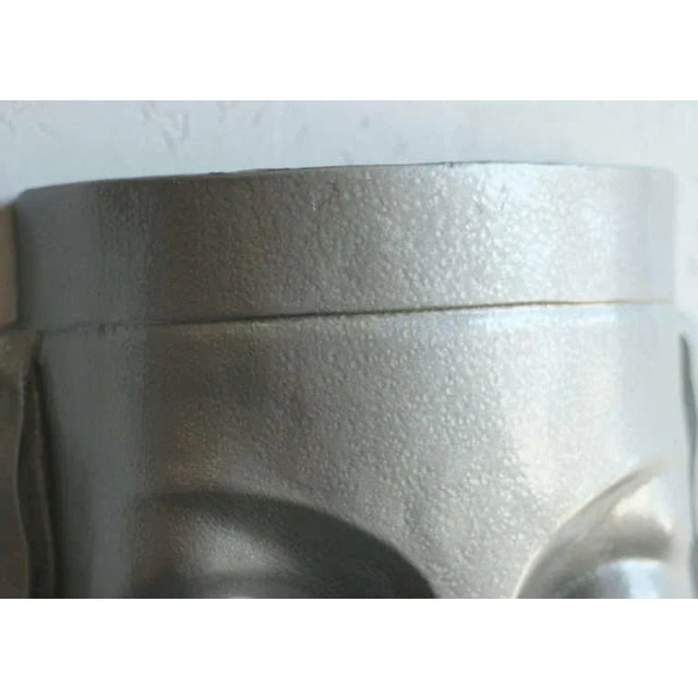 1970s Art Deco Sculptural Female Face Wall Sconce - 4