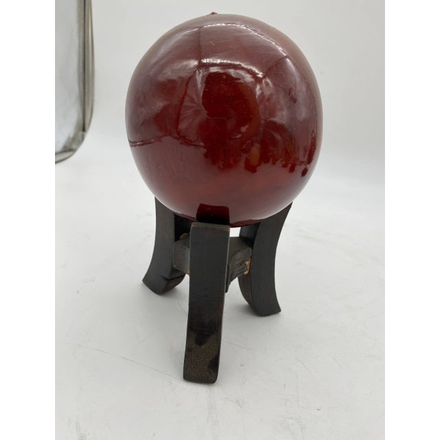 Vintage Marble, Brass, Resin, Glass Spheres With Stands Collection- 8 Pieces - 5