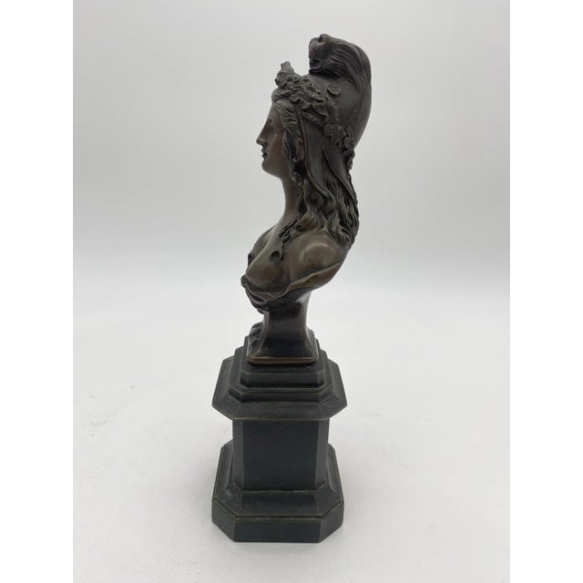 Late 19th Century Victorian Semi-Figure Bronze Female Bust - 4