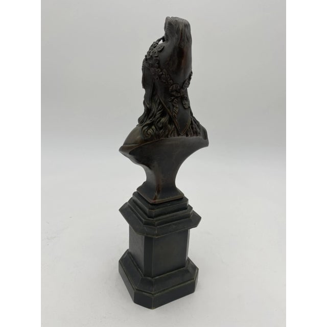 Late 19th Century Victorian Semi-Figure Bronze Female Bust - 5