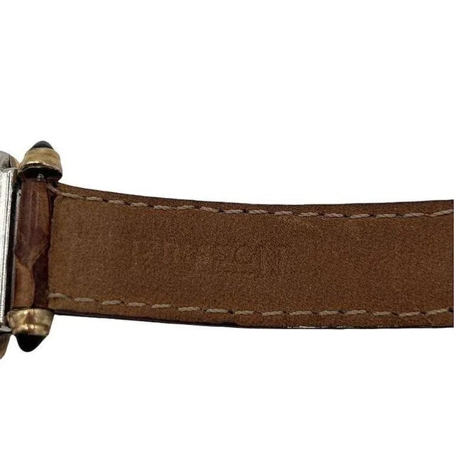 1940s Helbros Tonneau Shape Gold Filled Art Deco Mens Manual Dress Watch w/ Rubies - 3