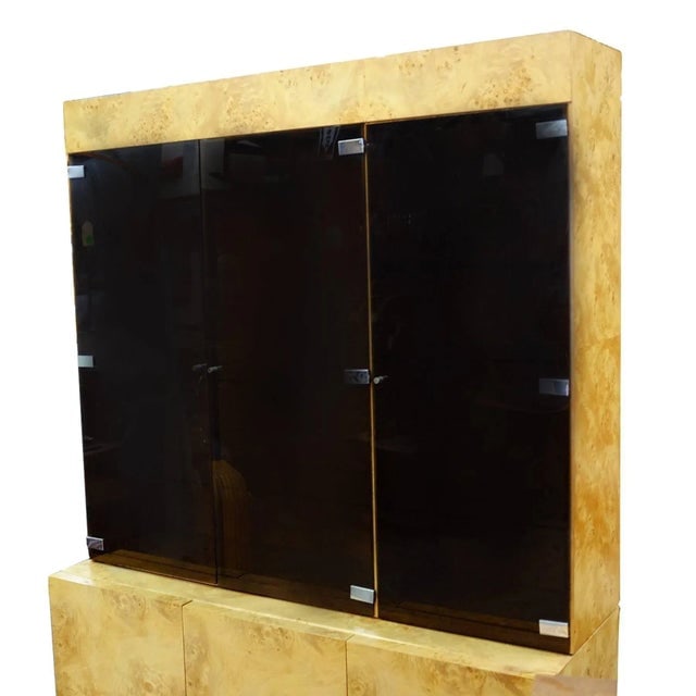 1970s Burl Wood China Cabinet by Dillingham - 5