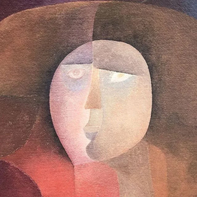 Alberto Vald√©s Abstract Figurative Portrait Canvas Board Print, Framed - 2