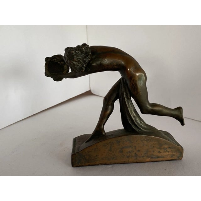 Circa 1900s Art Nouveau Figure Female Nymph Cast Bronze Bookends- a Pair - 9