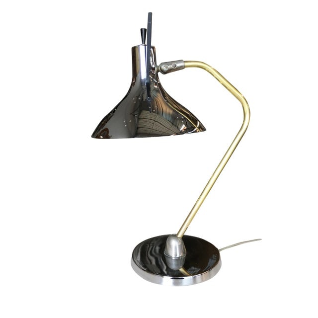 1950s Mid Century Anglepoise Chrome Desk Lamp by Prescolite - 2