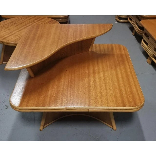 1950s Restored Rattan Living Room Table Set by Herbert & Shirley Ritts - 6