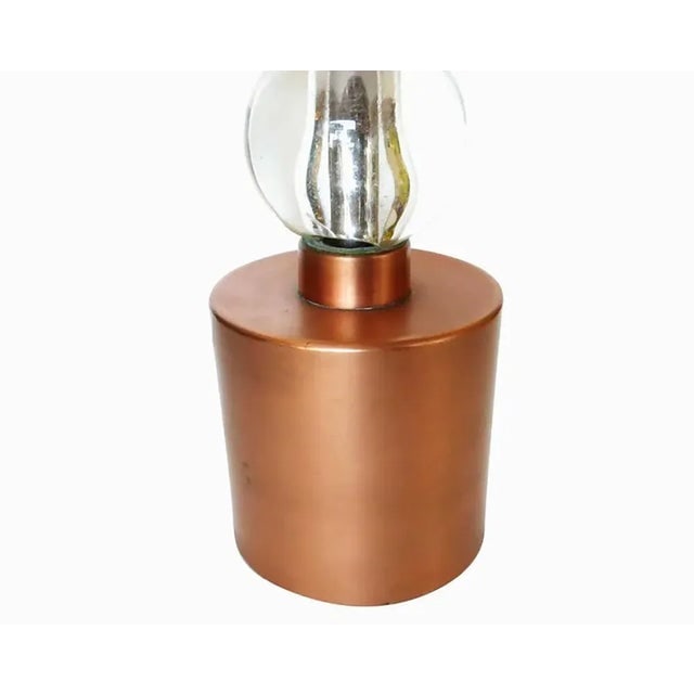 Copper Mid Century Torch√®re Table Lamps, Pair - 7