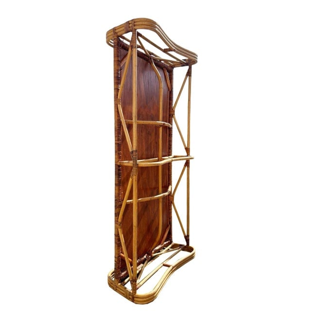 1950s Restored Mid-Century Rattan Day Bed Frame With Woven Top - 9