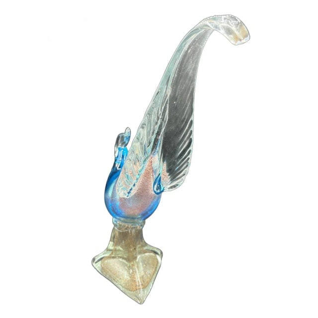 Mide-Century Murano Pheasant Art Glass Sculpture Attributed to Barovier & Toso - 10