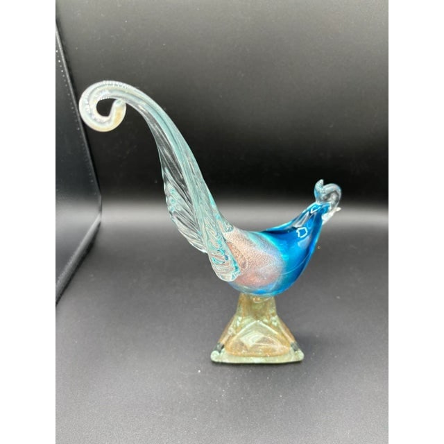 Mide-Century Murano Pheasant Art Glass Sculpture Attributed to Barovier & Toso - 12