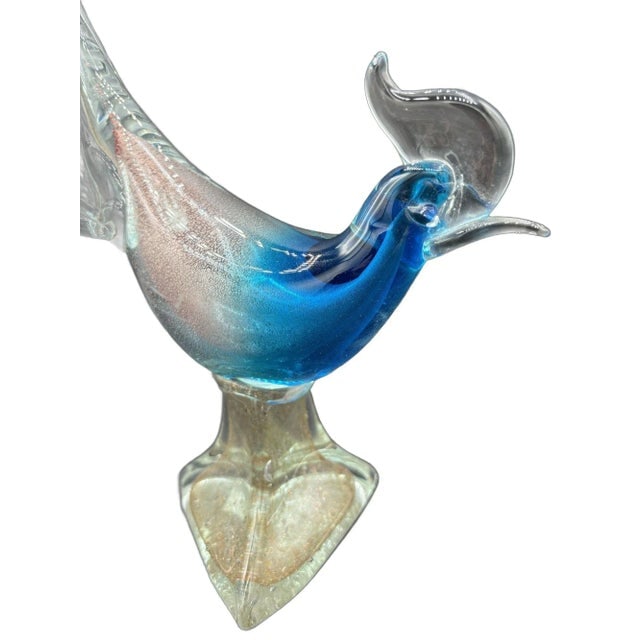 Mide-Century Murano Pheasant Art Glass Sculpture Attributed to Barovier & Toso - 9