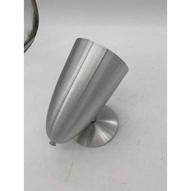 Mid-Century Spun Aluminum Torchiere Wall Sconces - Set of 6 - 3