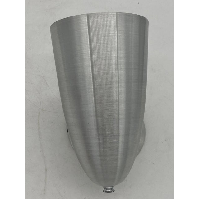 Mid-Century Spun Aluminum Torchiere Wall Sconces - Set of 6 - 6
