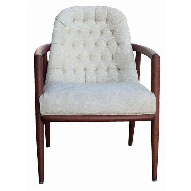 Mid-Century Sculpted Teak Occasional Chair by t.h. Robsjohn-Gibbings Widdicomb - 2