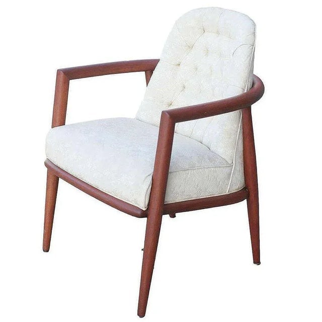 Mid-Century Sculpted Teak Occasional Chair by t.h. Robsjohn-Gibbings Widdicomb - 3