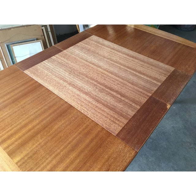 1950s Brown Saltman Mahogany Extendable Dining Table by John Keal - 10