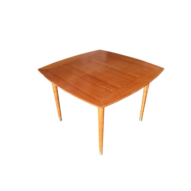 1950s Brown Saltman Mahogany Extendable Dining Table by John Keal - 4
