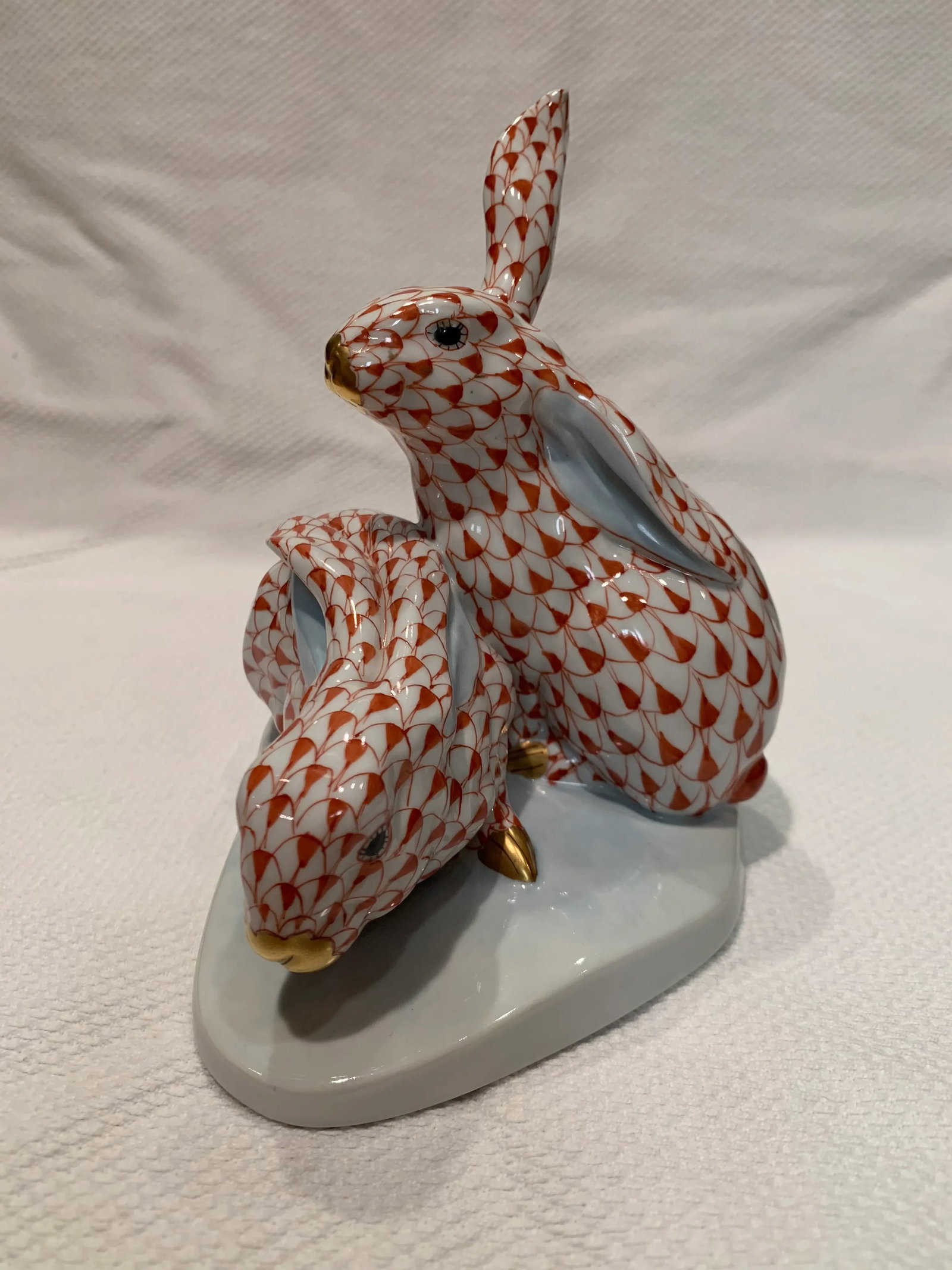 Vintage Herend Porcelain Rabbit Figurine - 2