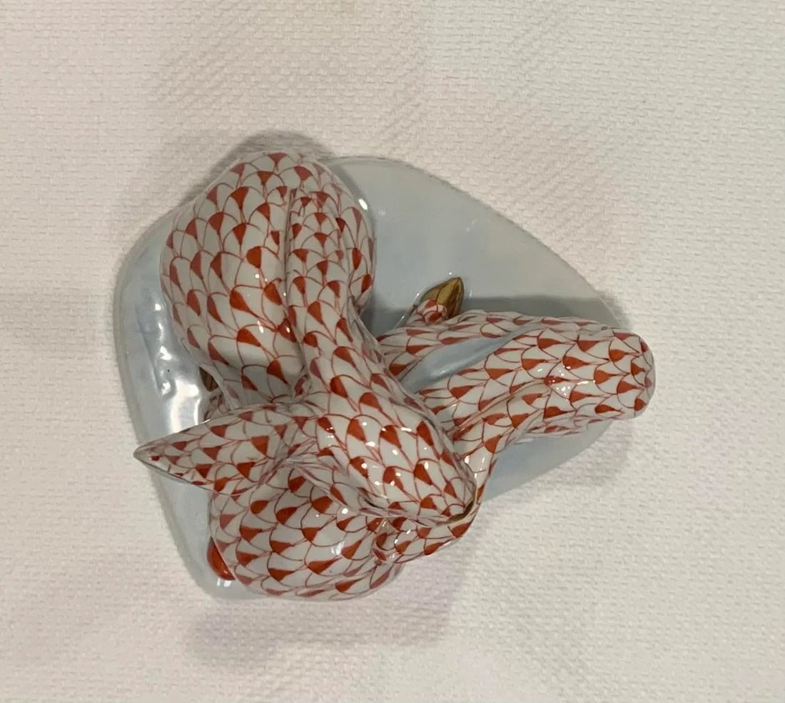 Vintage Herend Porcelain Rabbit Figurine - 7