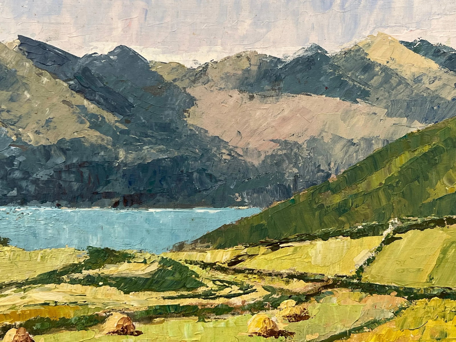 Scotland Landscape Art - Vintage Oil Painting of the Cullin Hills on Isle of Skye in Scottish Highla - 7