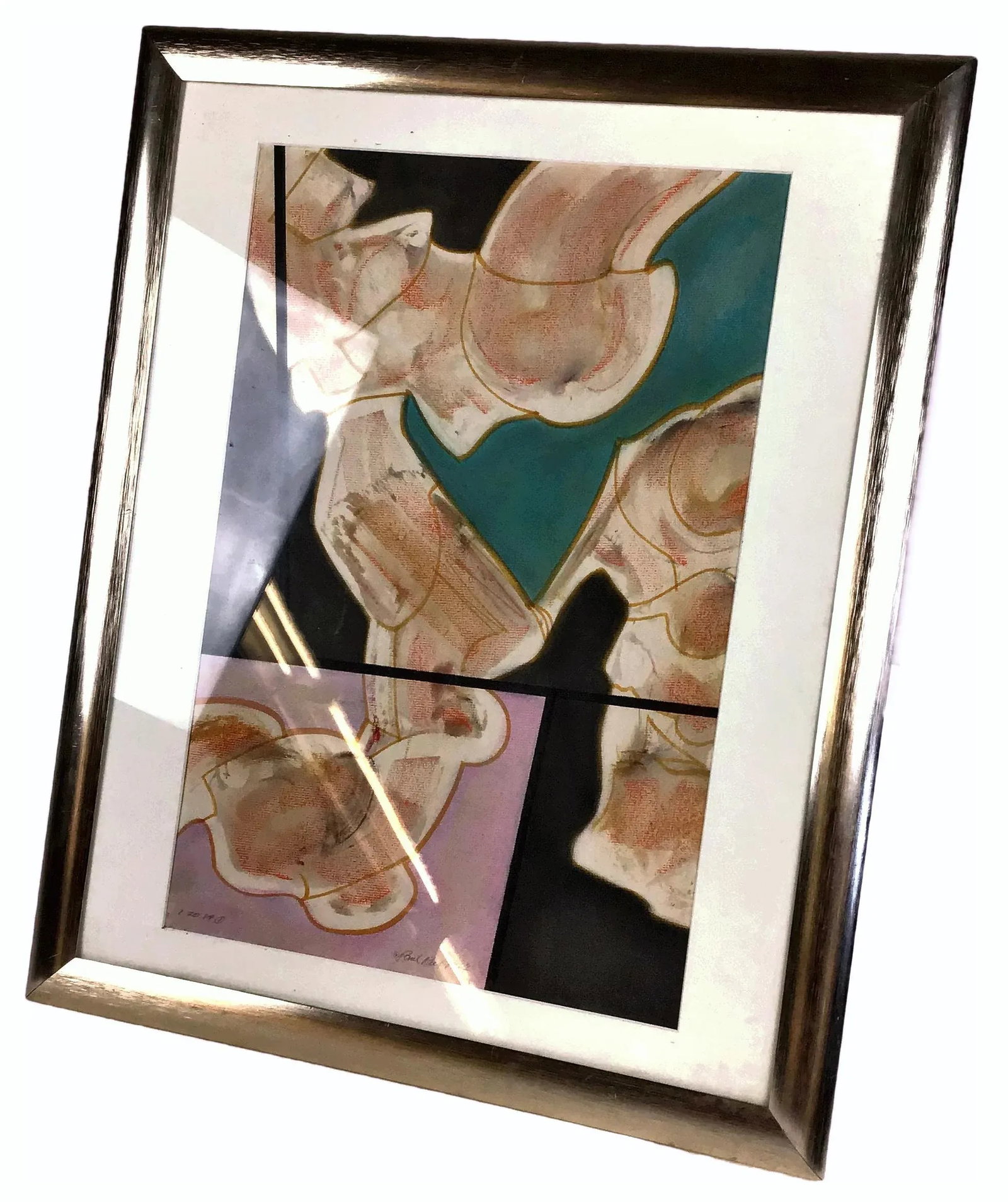 1984 Paul Reed Original Abstract Signed Painting - 2