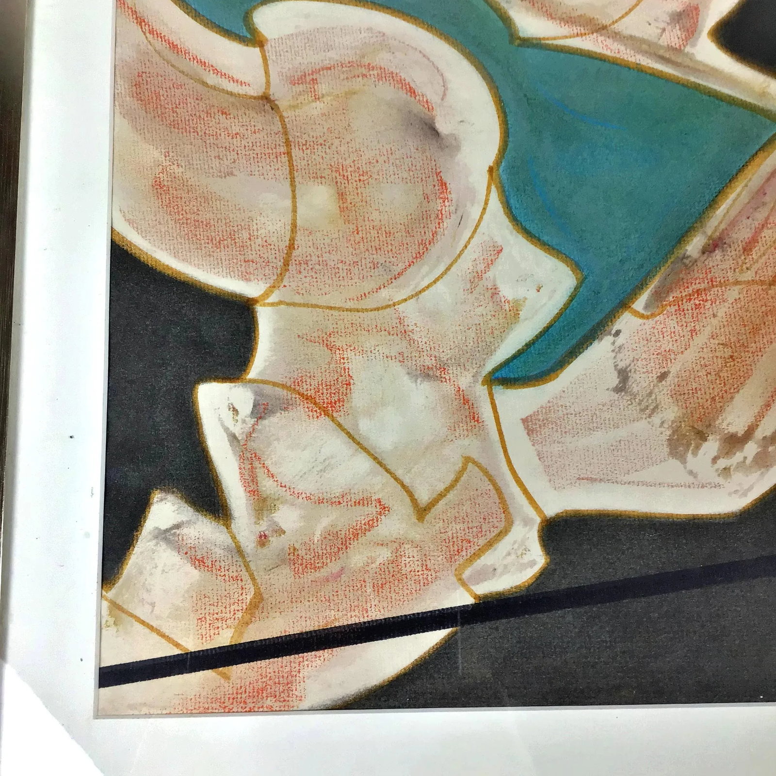 1984 Paul Reed Original Abstract Signed Painting - 7