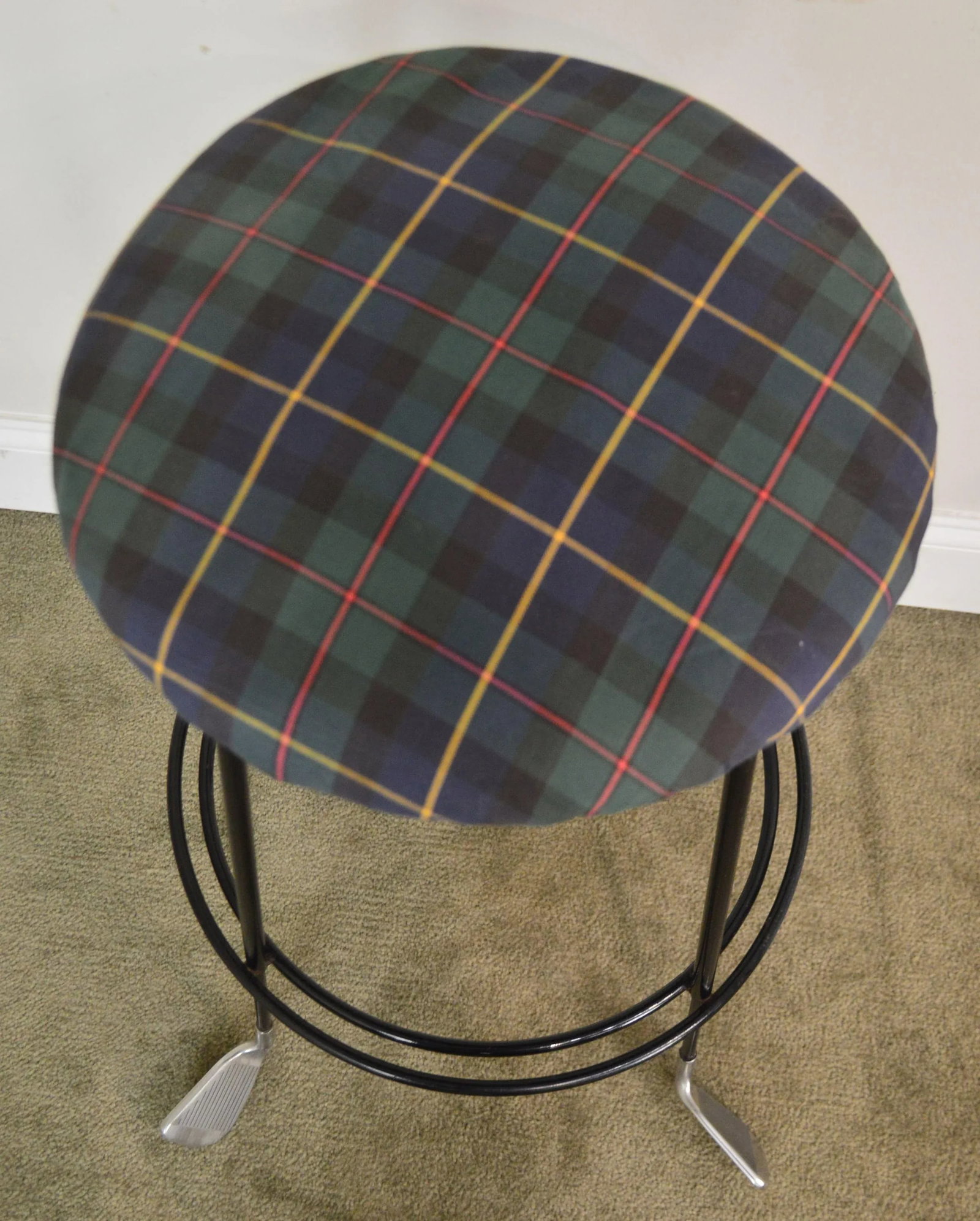 Custom Iron Golf Club Counter Bar Stools - a Pair - 7