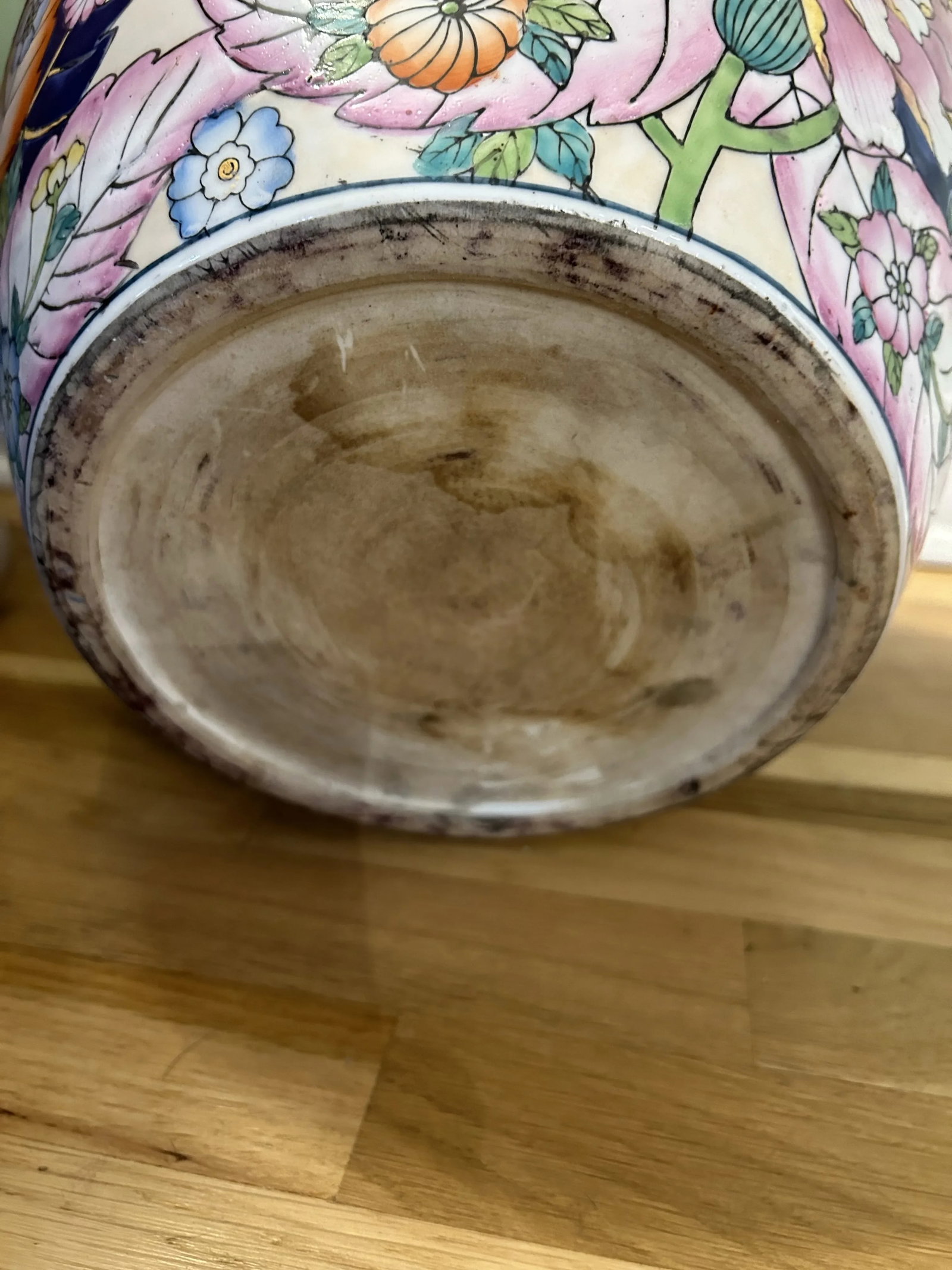 Mid 20th Century Chinoiserie Tobacco Leaf Fishbowl Planter With Stand - 9