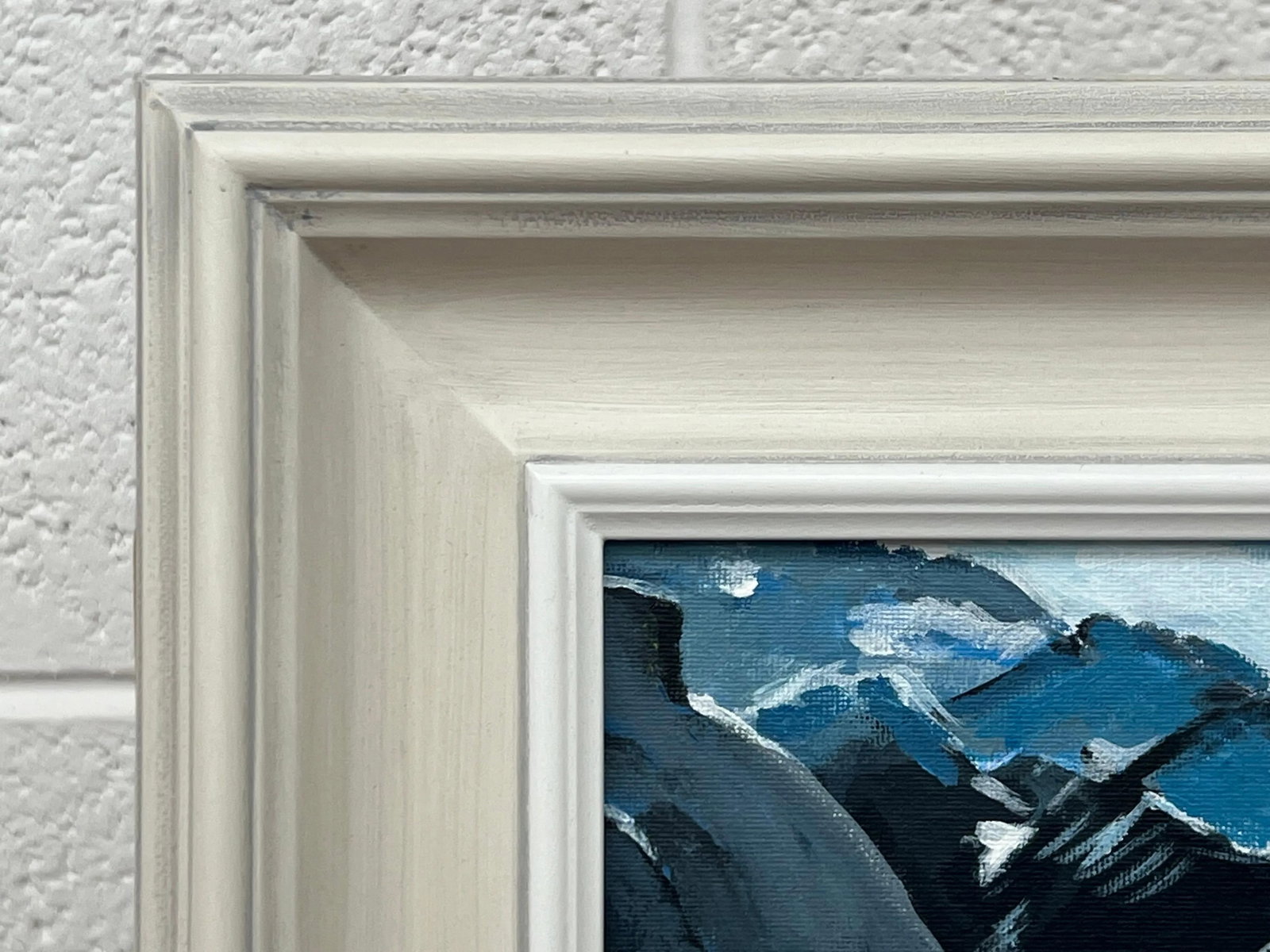 Winter Snow Mountain Landscape Painting of Zurich Switzerland by British Artist - 7