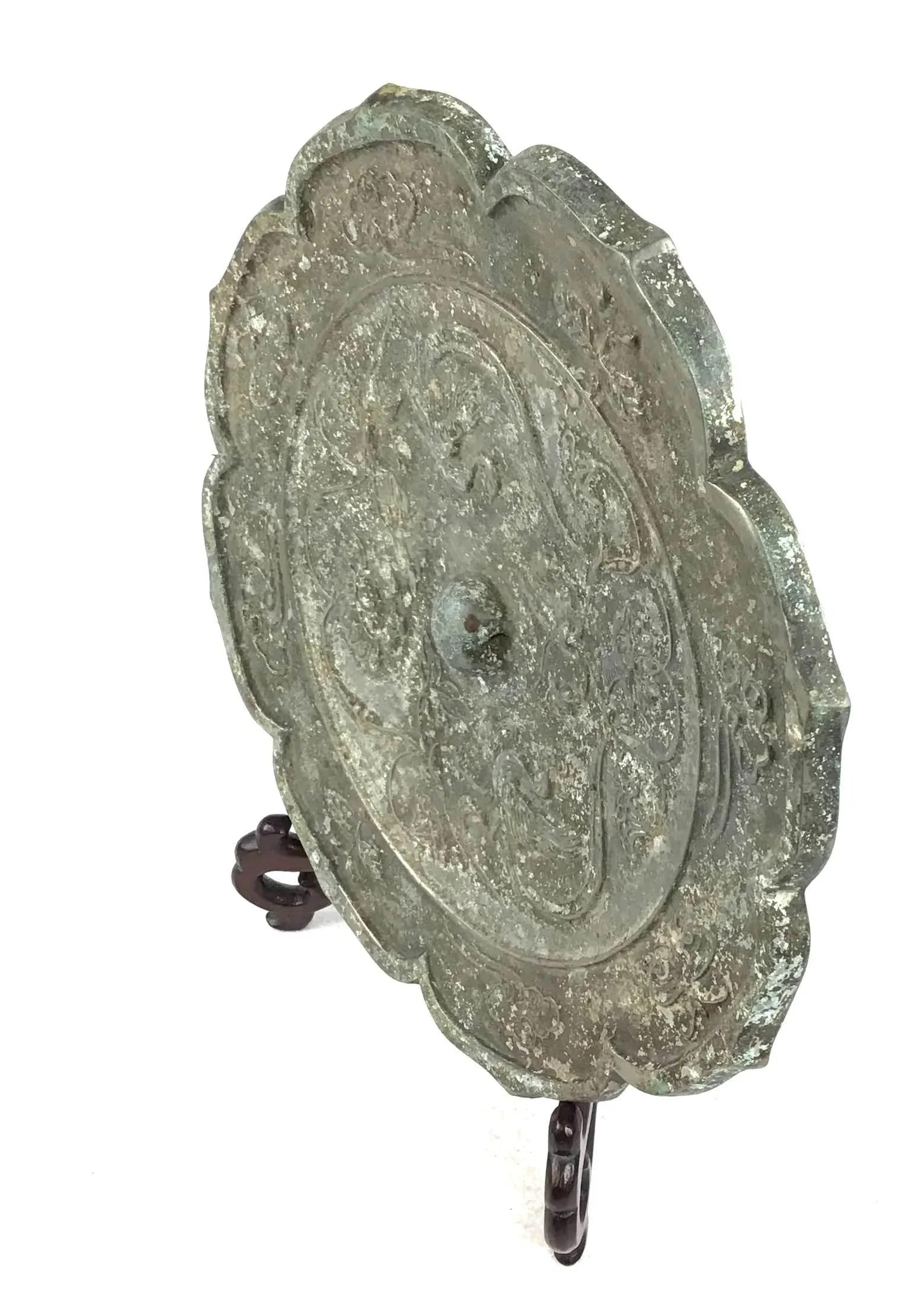 Antique Chinese Bronze Mirror - 2